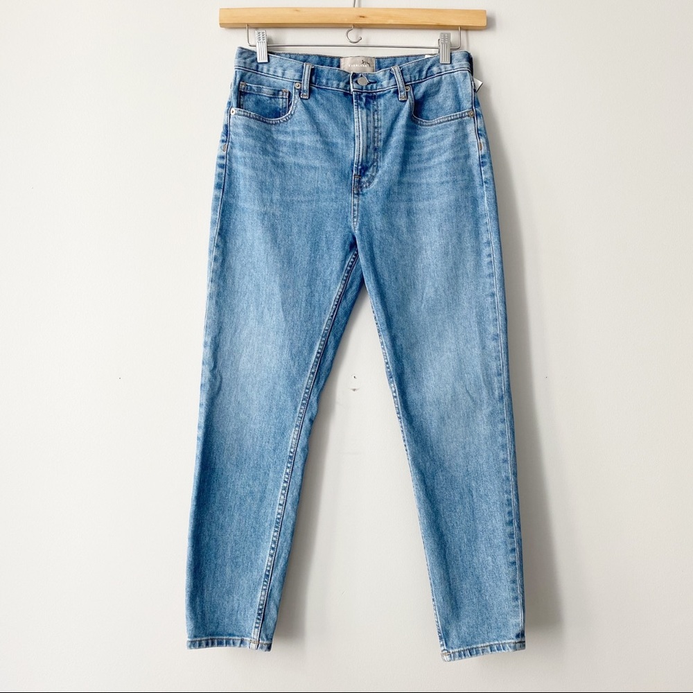 Everlane High Rise Cheeky Ankle Jeans Classic Blue